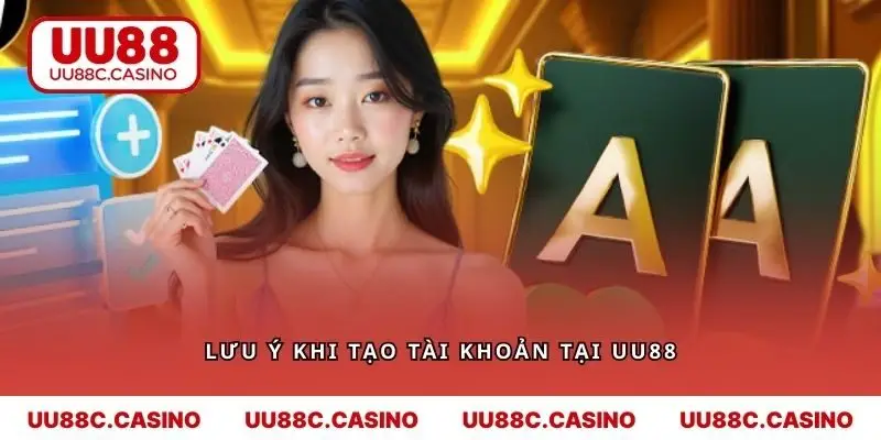 Lưu ý khi tạo tài khoản mới tại UU88
