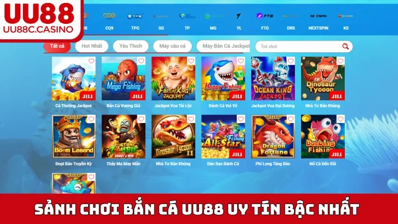 Sảnh chơi Bắn Cá UU88 uy tín bậc nhất