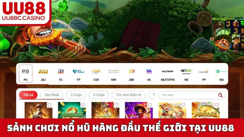 Sảnh chơi Nổ Hũ hàng đầu thế giới tại UU88